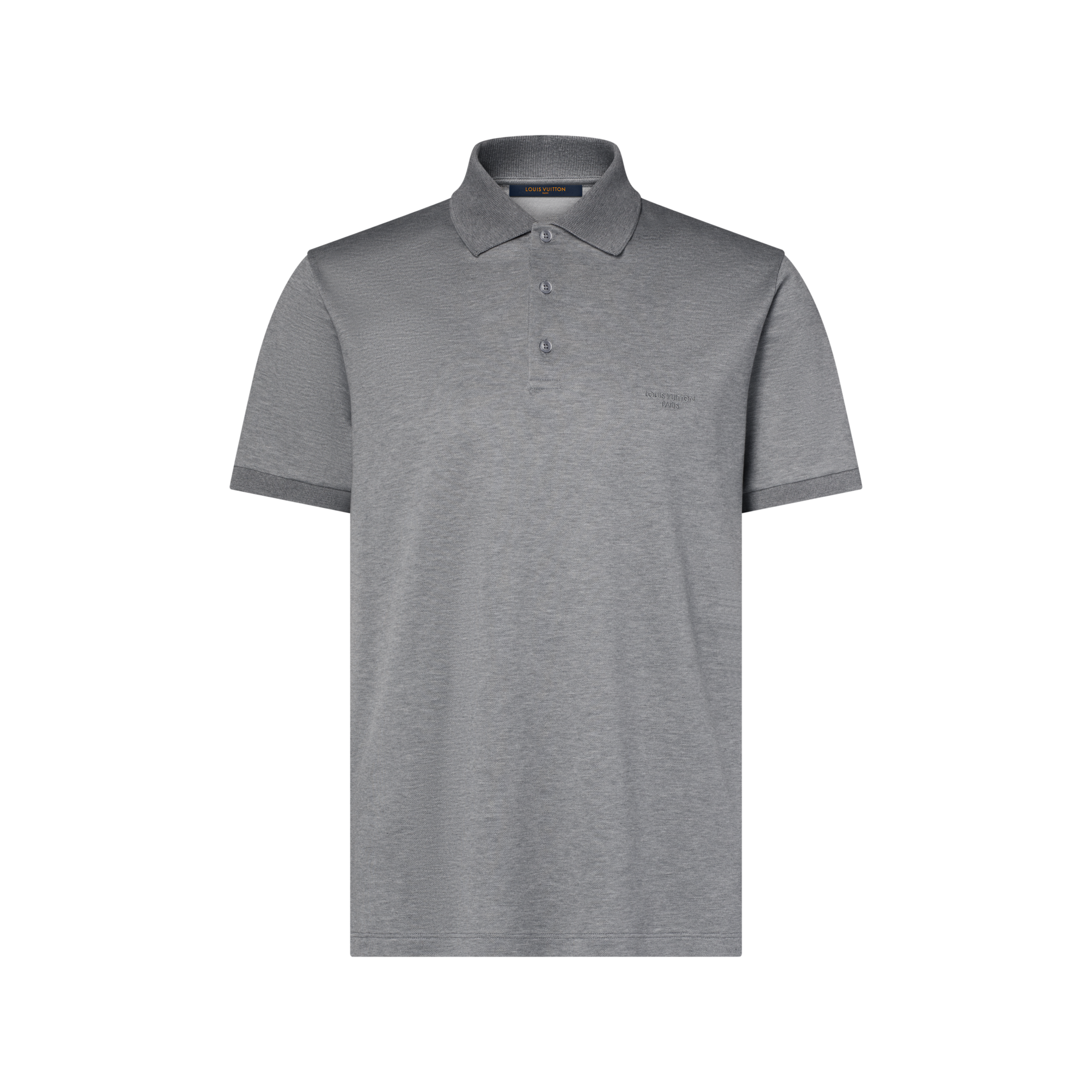 LOUIS VUITTON ライトグレー ポロシャツ Short-Sleeved Signature Polo Shirt - Men - Ready-to-Wear | LOUIS